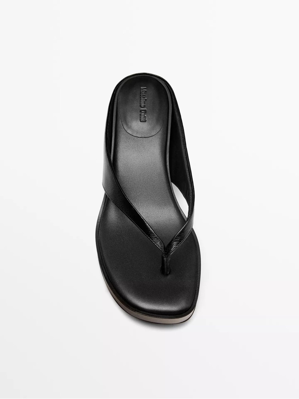 Massimo dutti wooden leather sandal - Picture 3 of 3